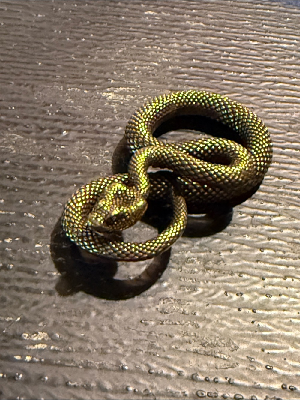 Brass Reptile Decorative Figure -Snake